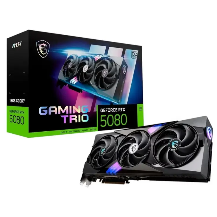 GPU RTX 5080 16GB OC MSI GAMING TRIO BLACK